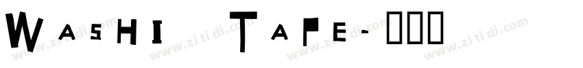 Washi Tape字体转换